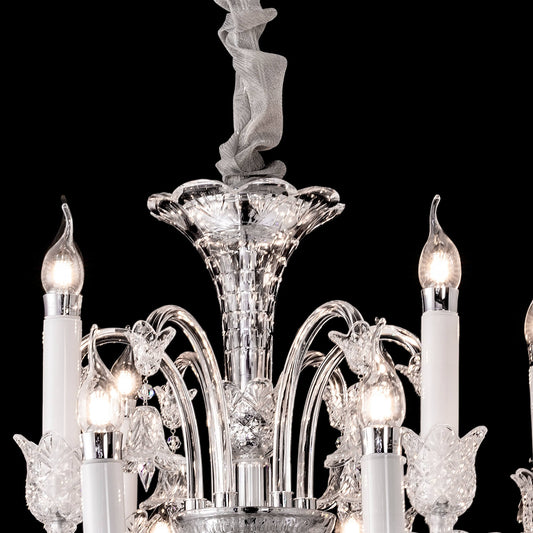 18 lights crystal bell baccarat chandelier