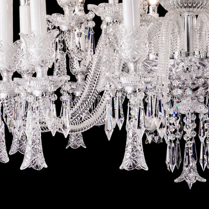 18 lights crystal bell baccarat chandelier