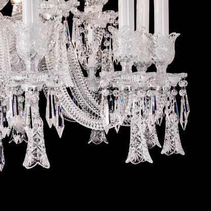 18 lights crystal bell baccarat chandelier