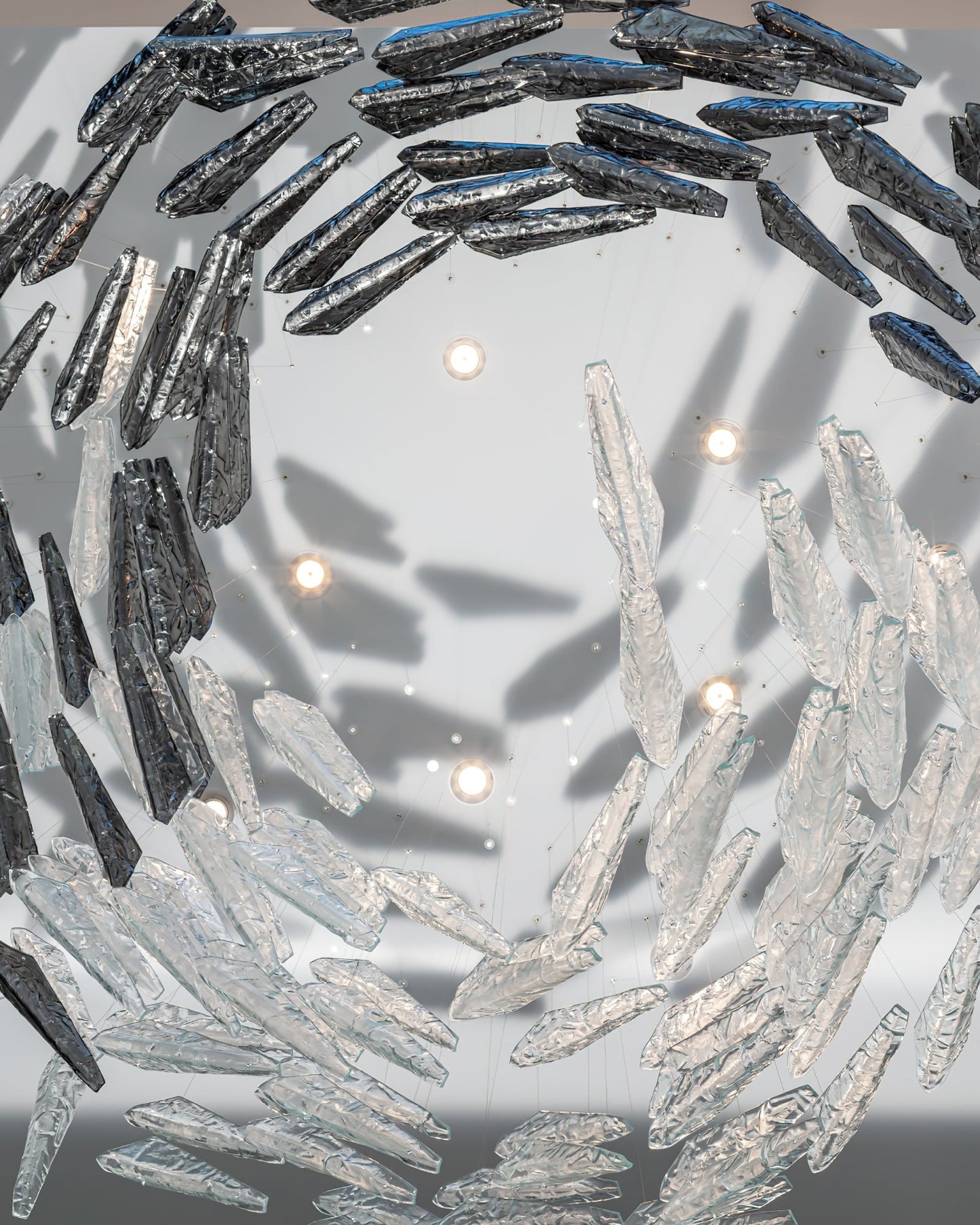 Galaxy Breeze Meteor Shower Crystal Spiral Chandelier