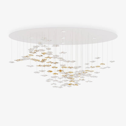 Galaxy Tidal Art Glass Crystal Spiral Chandelier