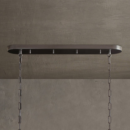 Ghiaccio Glass Oval Chandelier 54''65''