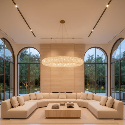Halo Round Led Chandelier