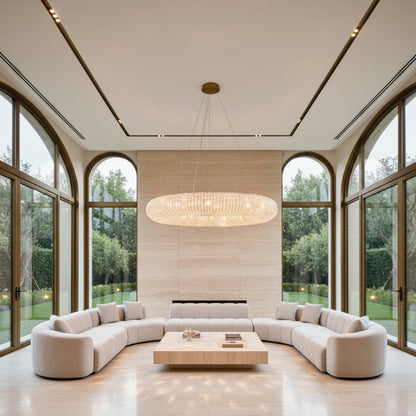 Halo Round Led Chandelier