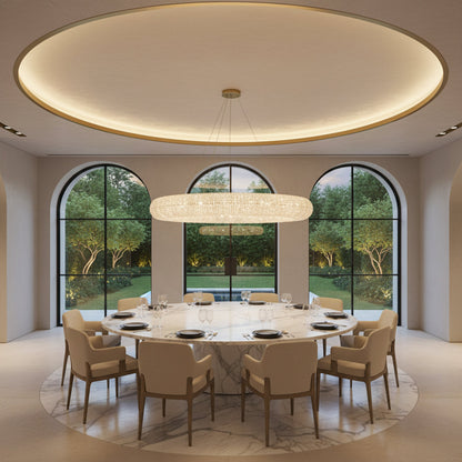 Halo Round Led Chandelier