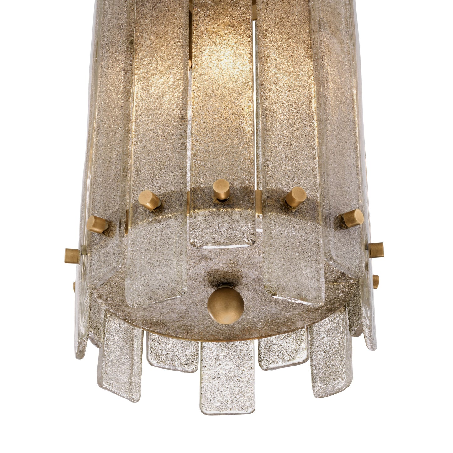 Morylighting Veridian Column Brass Pendant Light - Background Shot
