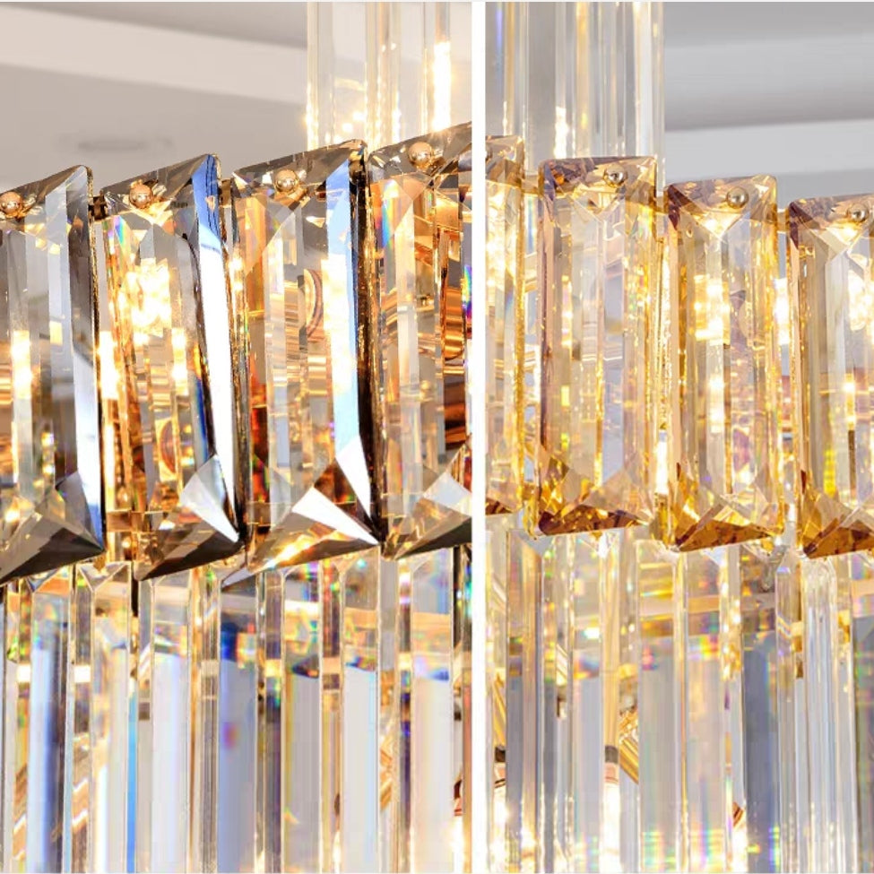 Morylighting Grand Lumina Vertical Crystal Chandelier - Background Shot