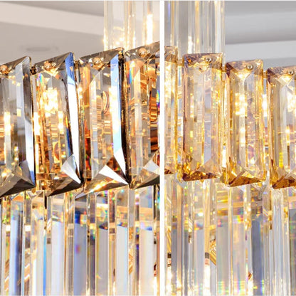 Morylighting Grand Lumina Vertical Crystal Chandelier - Background Shot