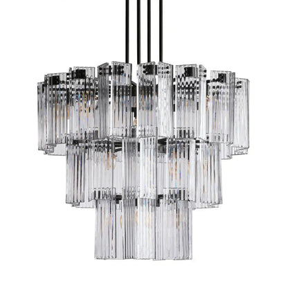 Delsie Round Art Glass Chandelier 38" 48" 60"D