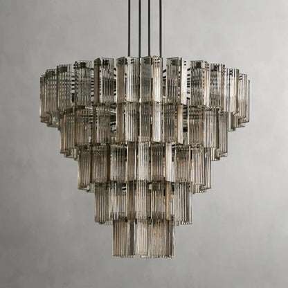 Delsie Round Art Glass Chandelier 38" 48" 60"D
