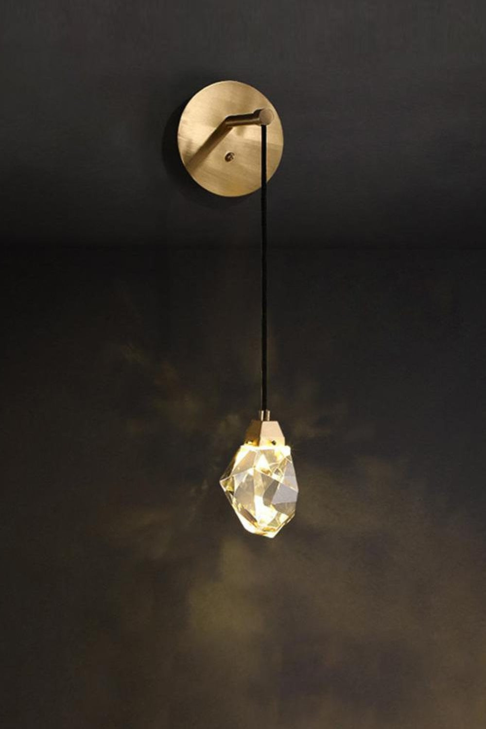 Diamond Crystal Glass Wall Light - morylighting