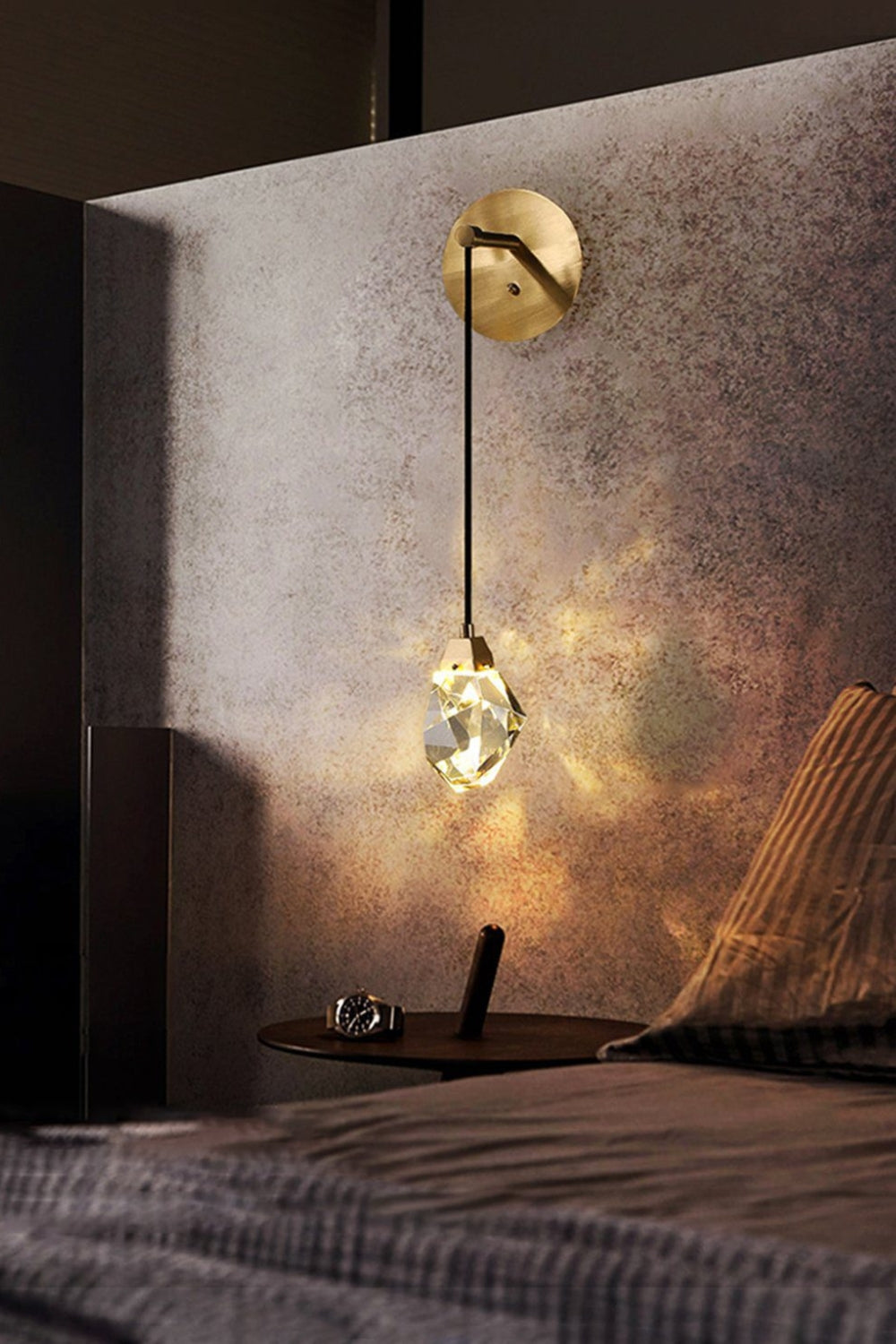 Diamond Crystal Glass Wall Light - morylighting