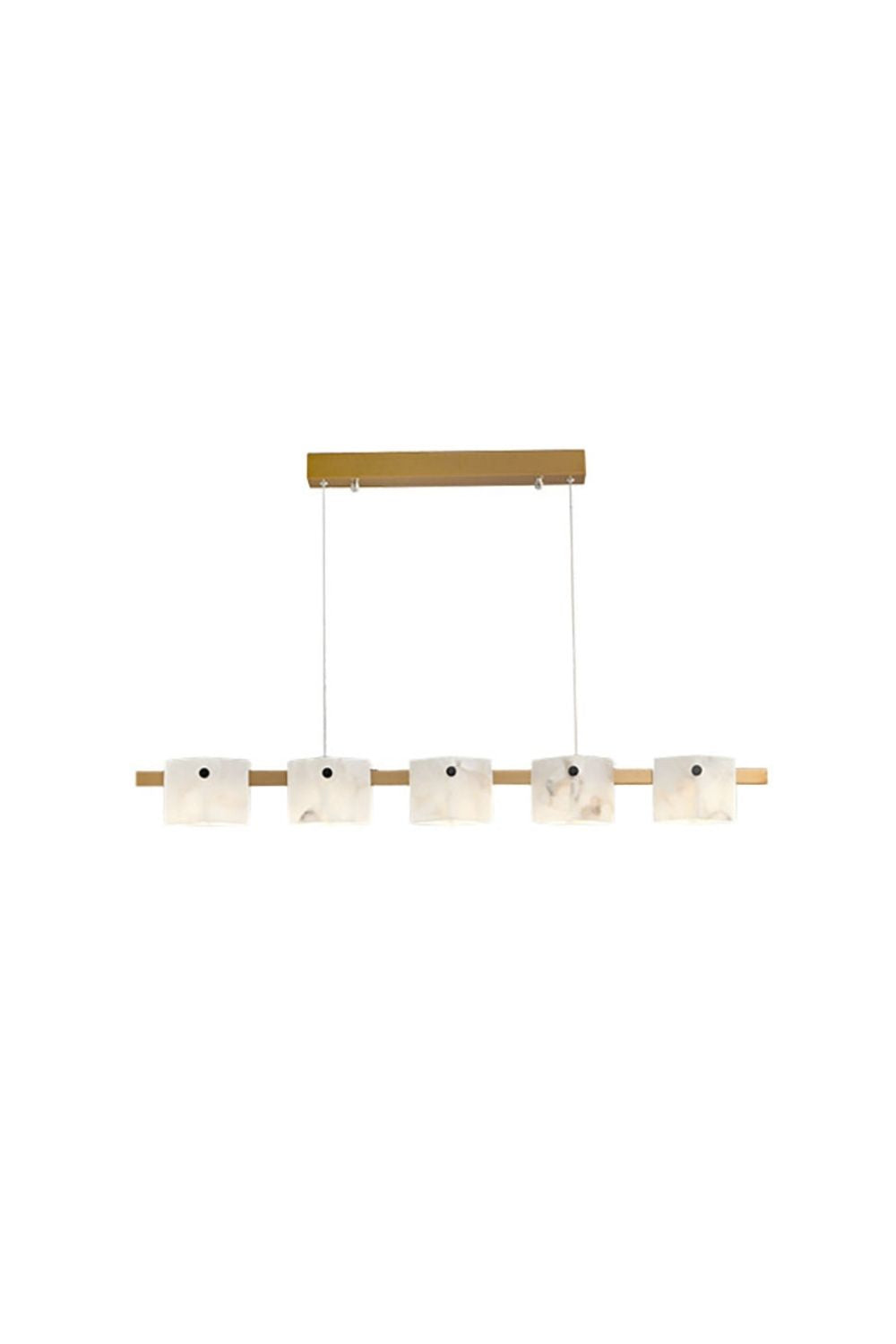 Diamond Shaped Alabaster Ring Chandelier - view 15 | morylighting