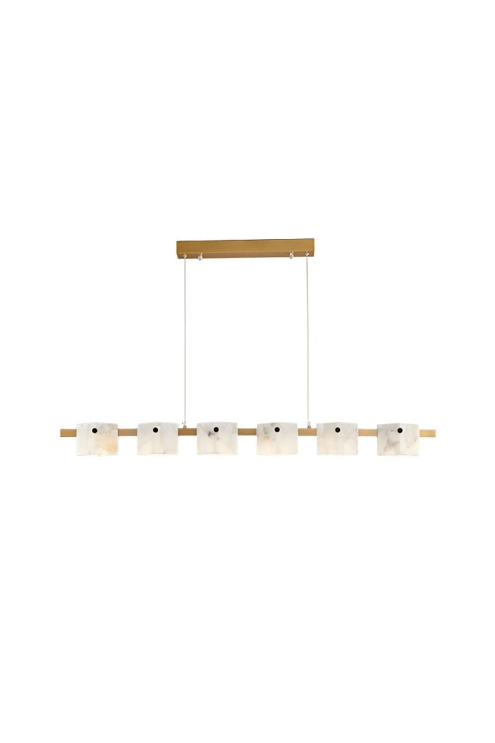 Diamond Shaped Alabaster Ring Chandelier - view 16 | morylighting