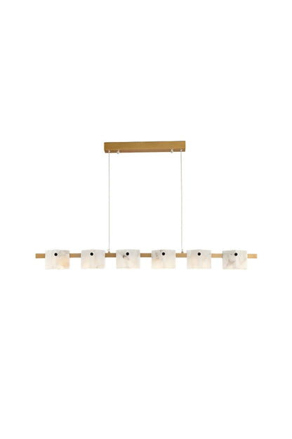 Diamond Shaped Alabaster Ring Chandelier - view 16 | morylighting