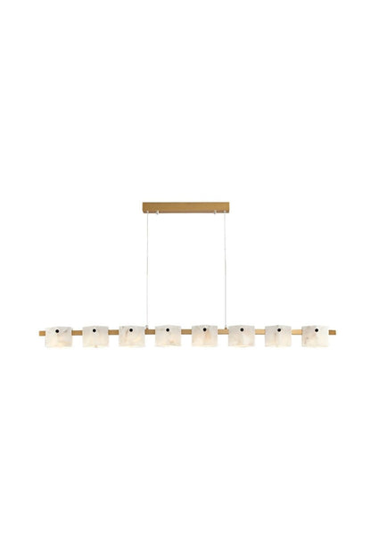 Diamond Shaped Alabaster Ring Chandelier - view 14 | morylighting