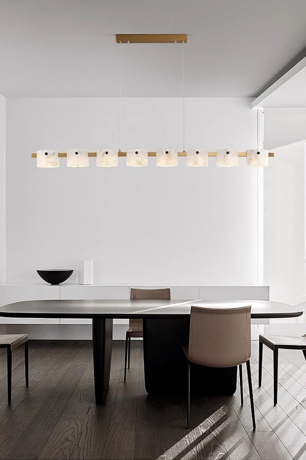 Diamond Shaped Alabaster Ring Chandelier - view 11 | morylighting