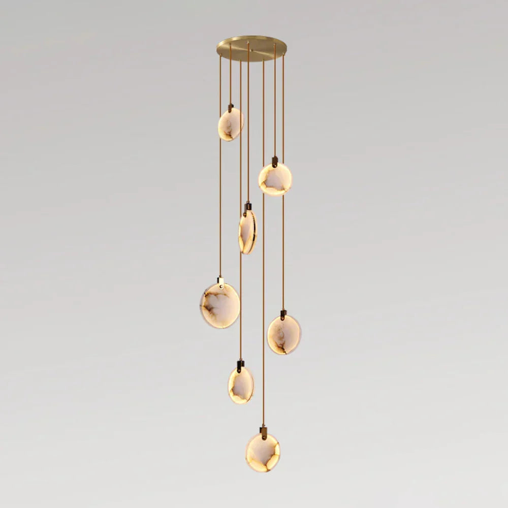 Moonshade Natural Marble Pendant Light Fixture