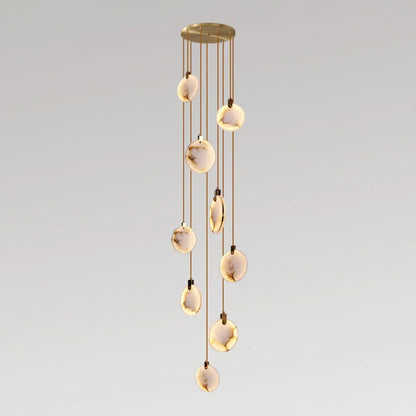 Morylighting Aura Marble Multi-Light Pendant Chandelier - Background Shot