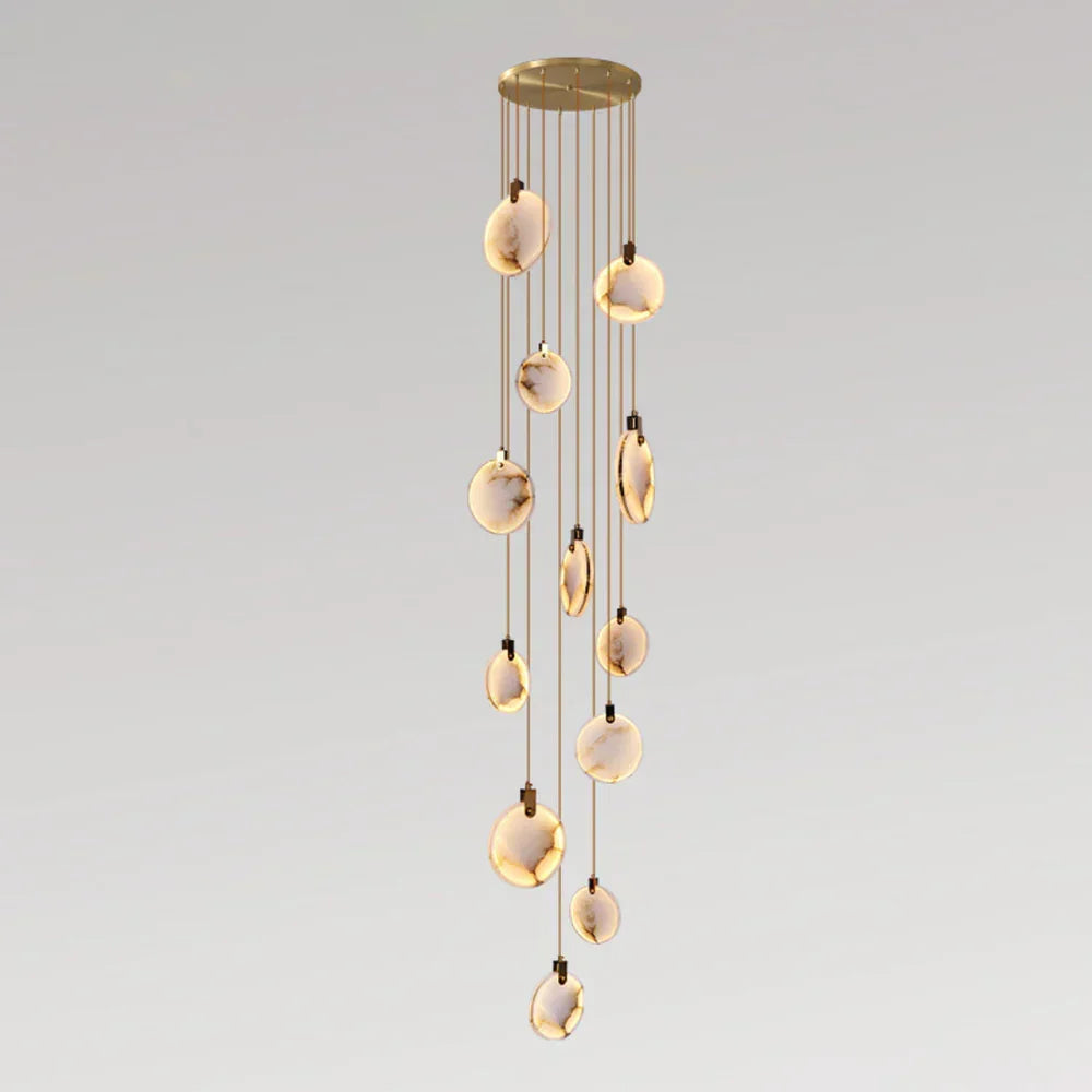 Moonshade Natural Marble Pendant Light Fixture