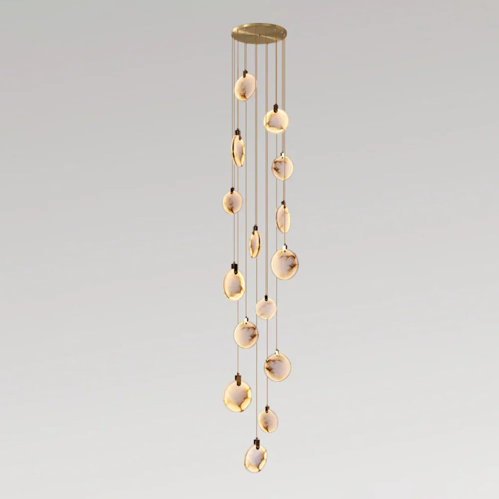 Moonshade Natural Marble Pendant Light Fixture
