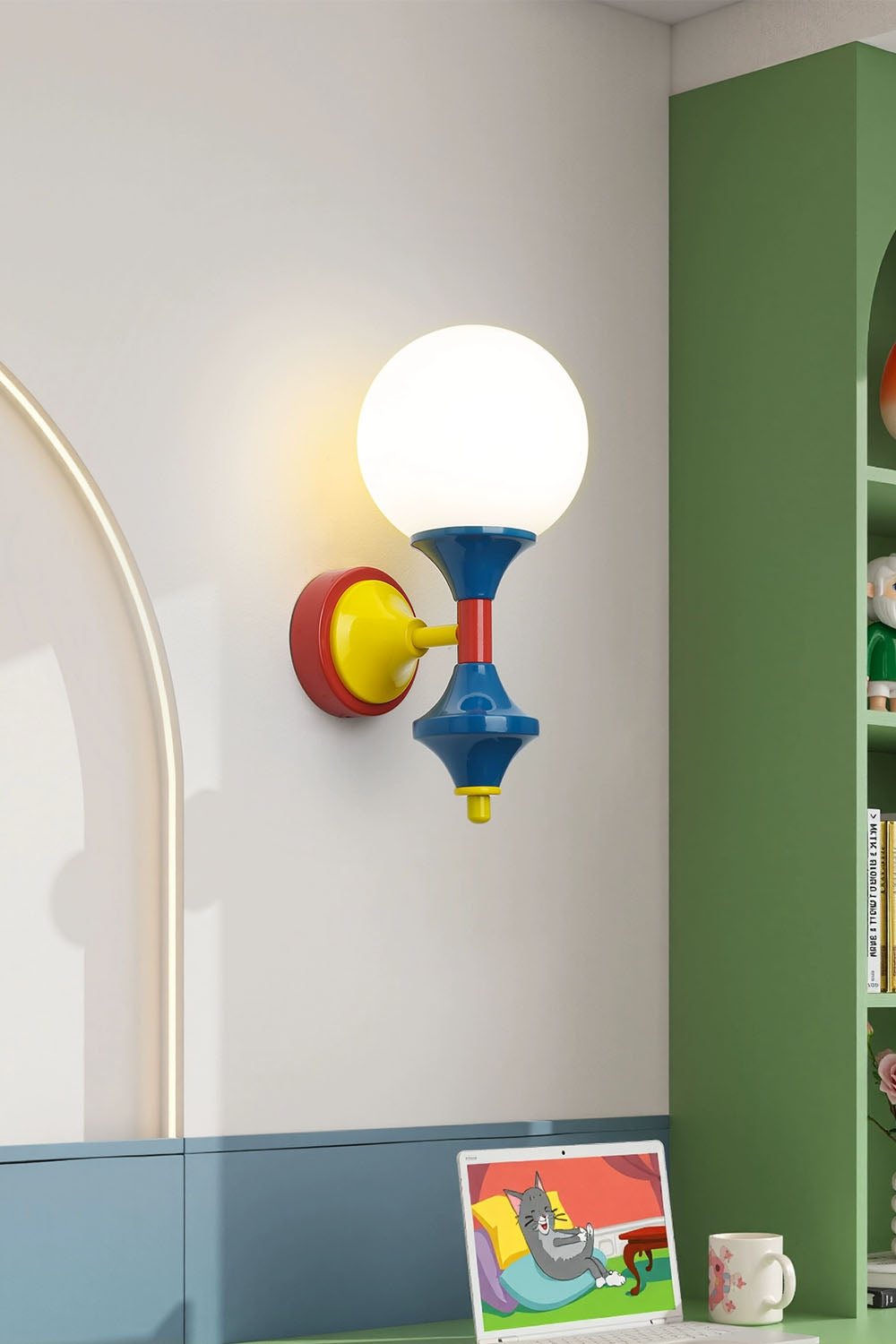 Dopamine Retro Contrasting Wall Lamp - view 2 | morylighting