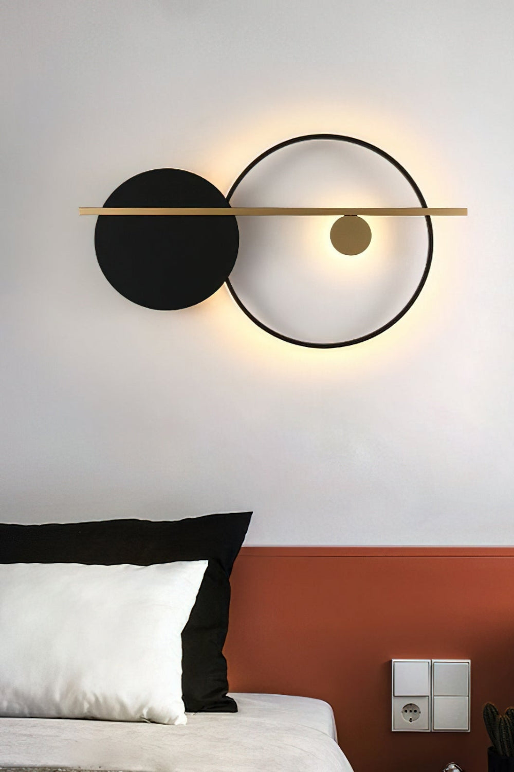 Double Circle Wall Light - view 4 | morylighting