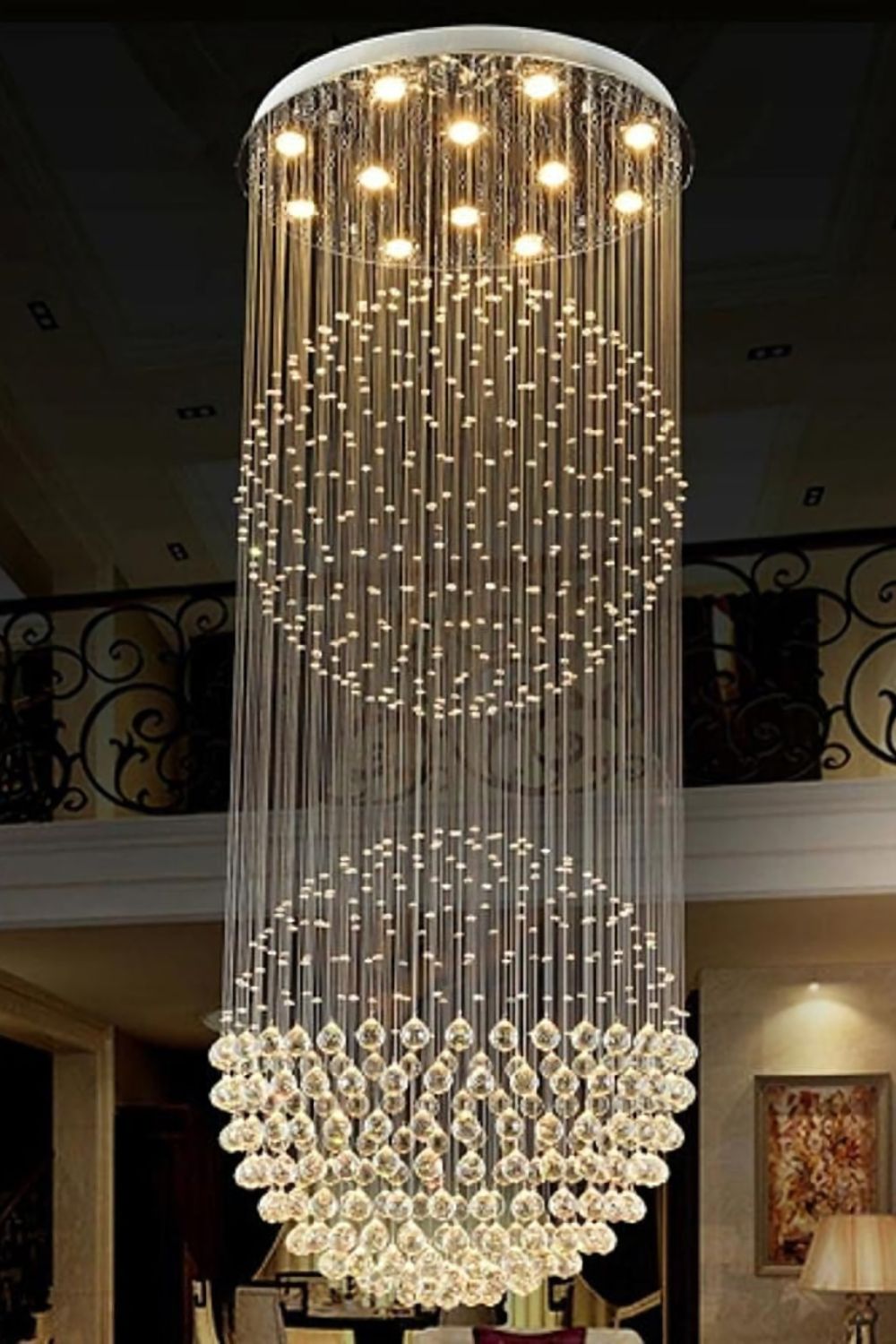 Double Ball Crystal Chandelier - morylighting