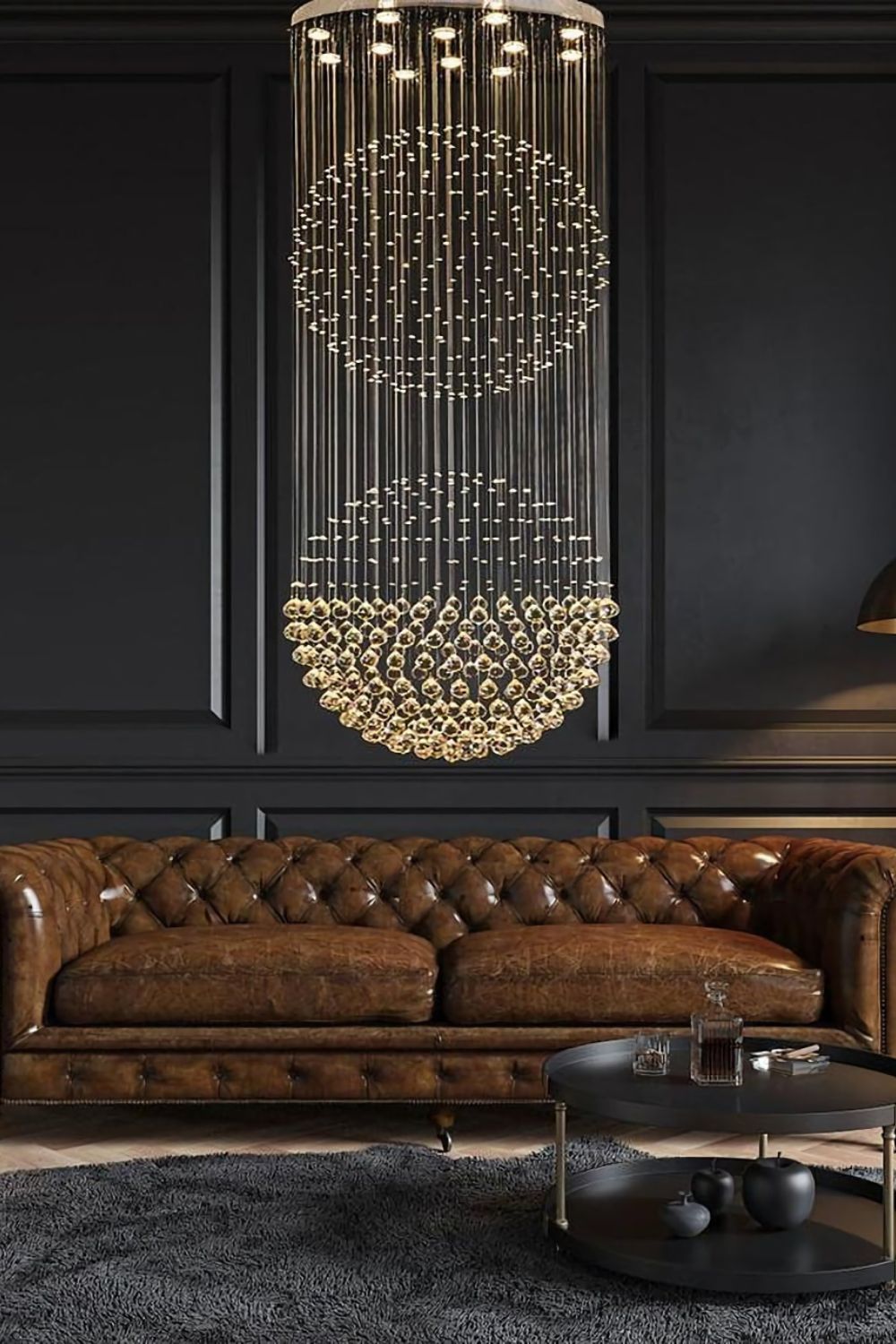 Double Ball Crystal Chandelier - morylighting