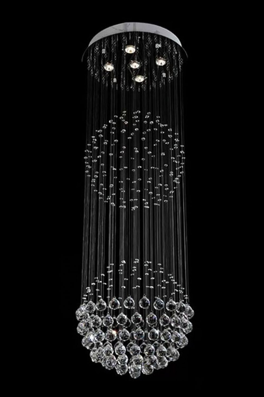 Double Ball Crystal Chandelier - morylighting