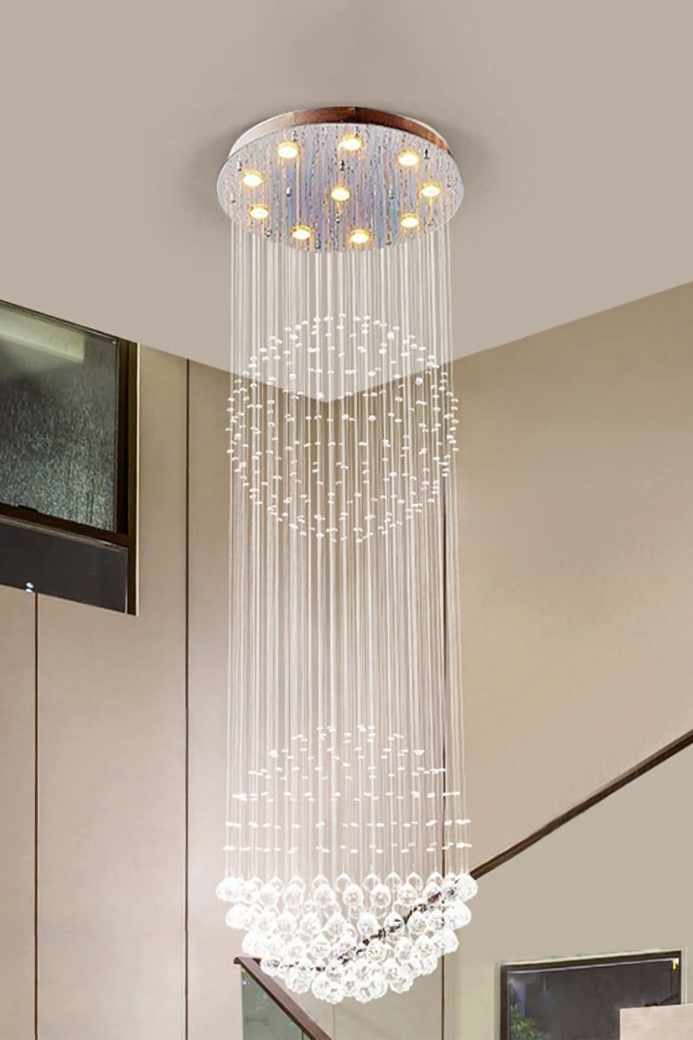 Double Ball Crystal Chandelier - morylighting