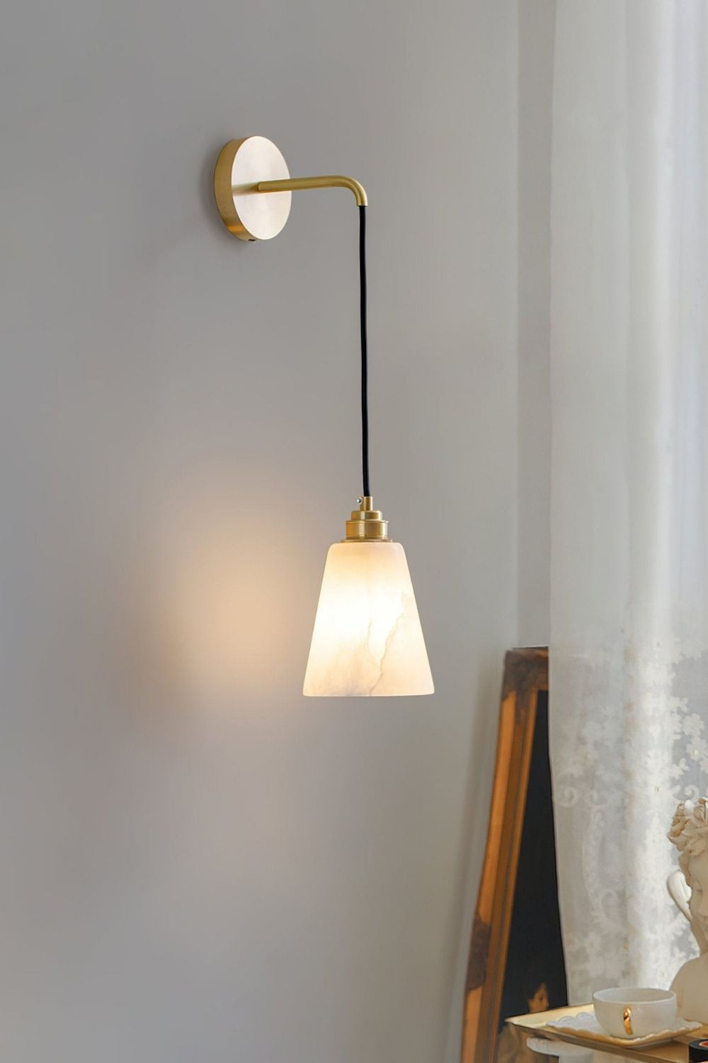Droplet Alabaster Wall Lamp - view 2 | morylighting