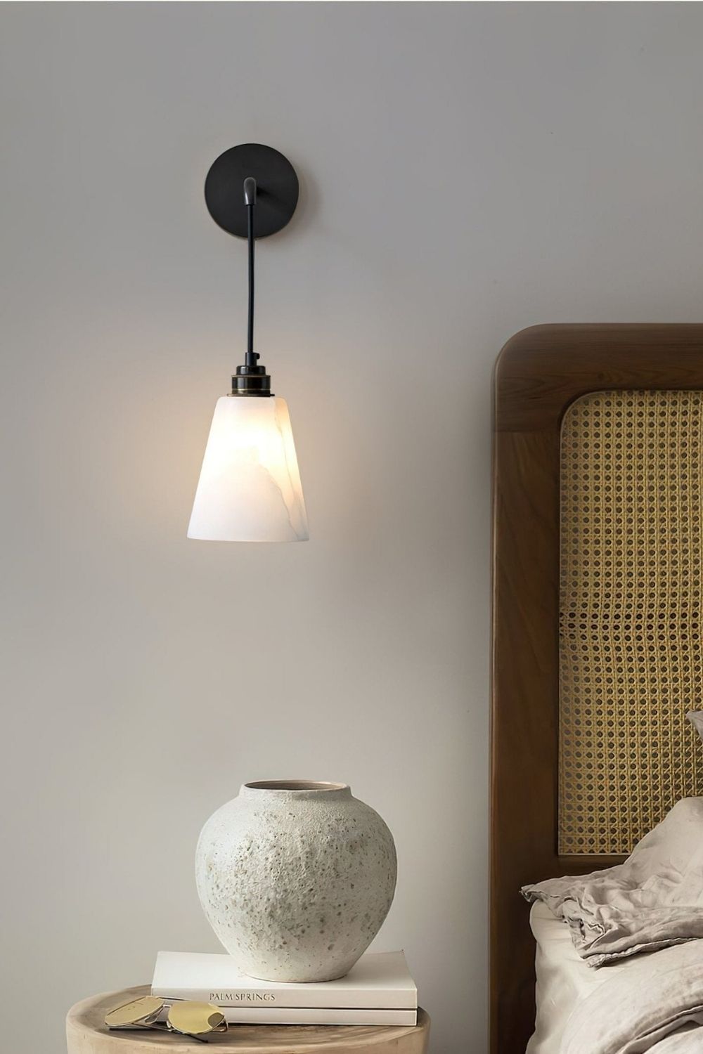 Droplet Alabaster Wall Lamp - view 3 | morylighting