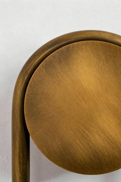 Dual Strata Alabaster Wall Lamp | Metal, Alabaster | Extreme close-up of unlit layered alabaster sections | vexa lamps