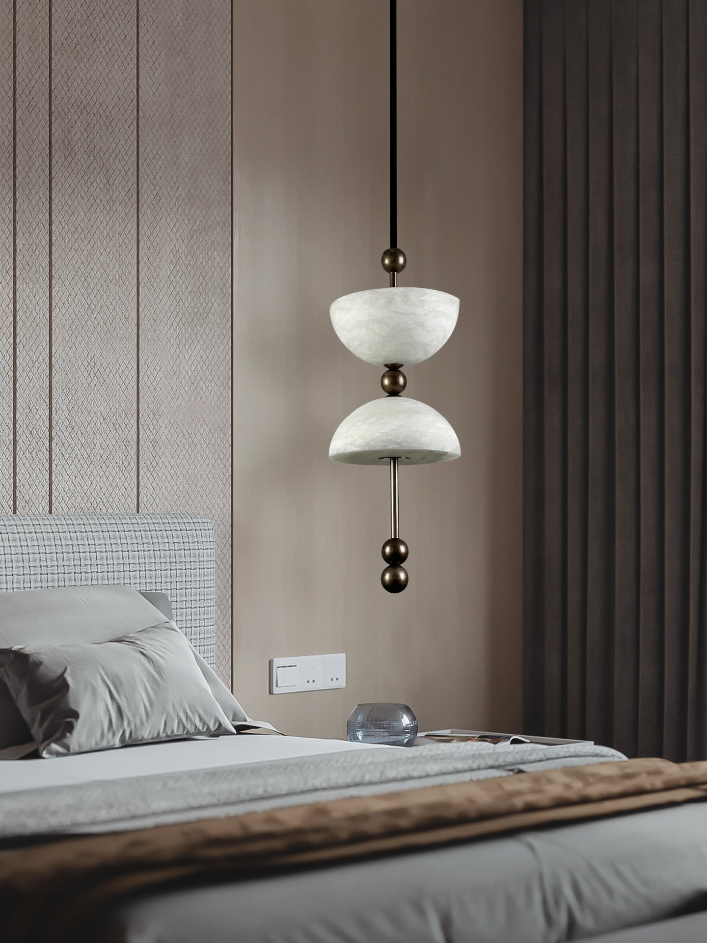 Duo Alabaster Pendant Lamp