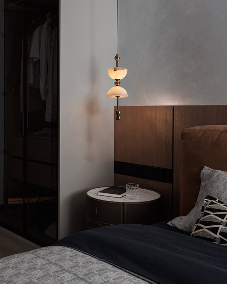 Duo Alabaster Pendant Lamp