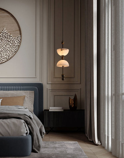 Duo Alabaster Pendant Lamp
