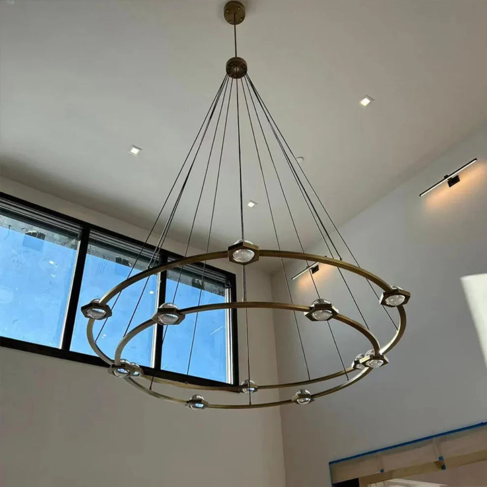 Ecletant Two-Tier Round Chandelier