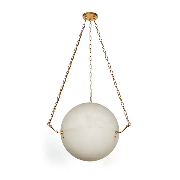 Large 'Atlas' Alabaster Suspension Lamp