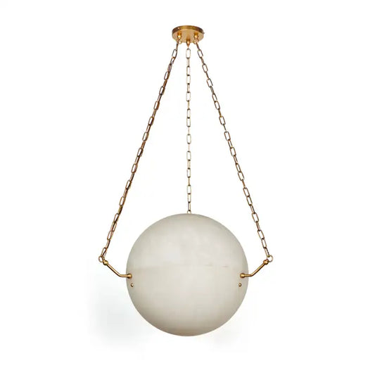 Large 'Atlas' Alabaster Suspension Lamp