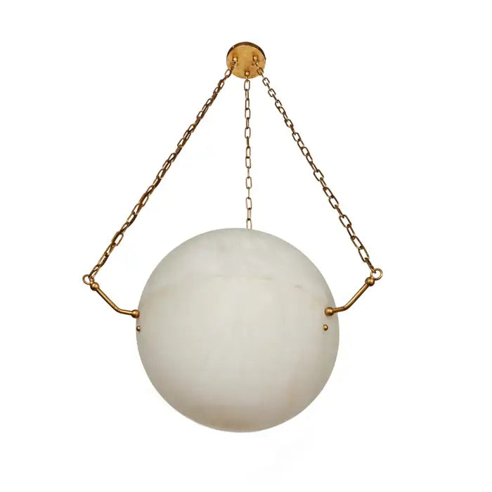 Large 'Atlas' Alabaster Suspension Lamp