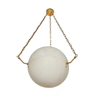 Large 'Atlas' Alabaster Suspension Lamp