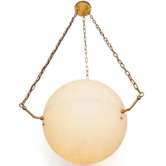 Large 'Atlas' Alabaster Suspension Lamp