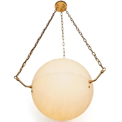 Large 'Atlas' Alabaster Suspension Lamp