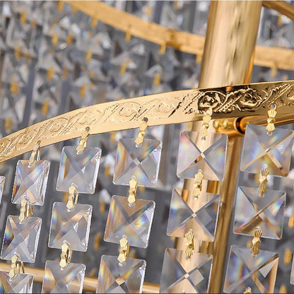 Morylighting Grand Lumina Round Crystal Chandelier - Background Shot