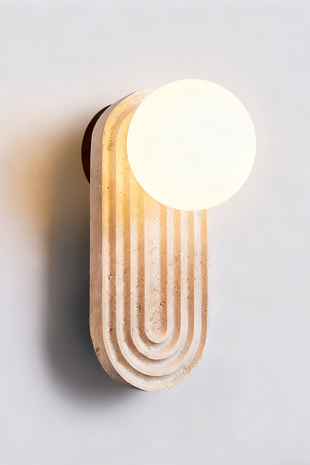 Elegant Travertine Wall Light - view 13 | morylighting