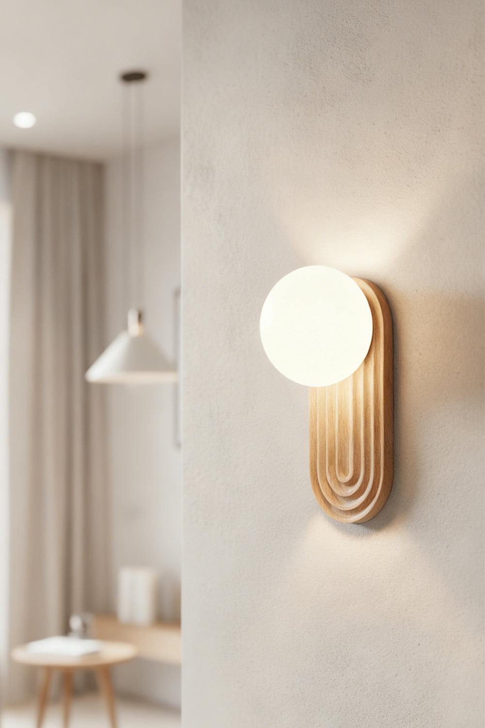 Elegant Travertine Wall Light - view 10 | morylighting