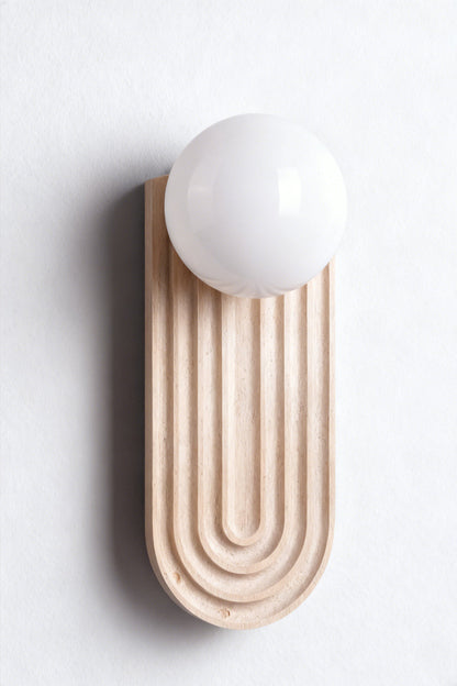 Elegant Travertine Wall Light - view 9 | morylighting