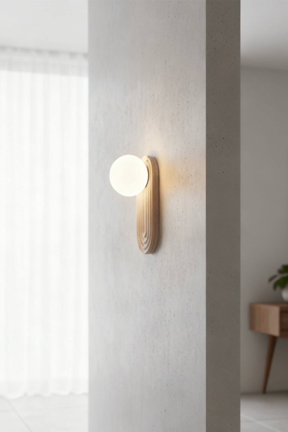 Elegant Travertine Wall Light - view 12 | morylighting