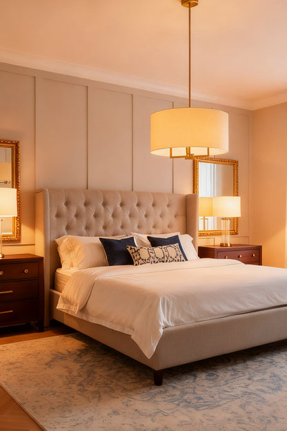 Emery Fabric Chandelier - view 14 | morylighting